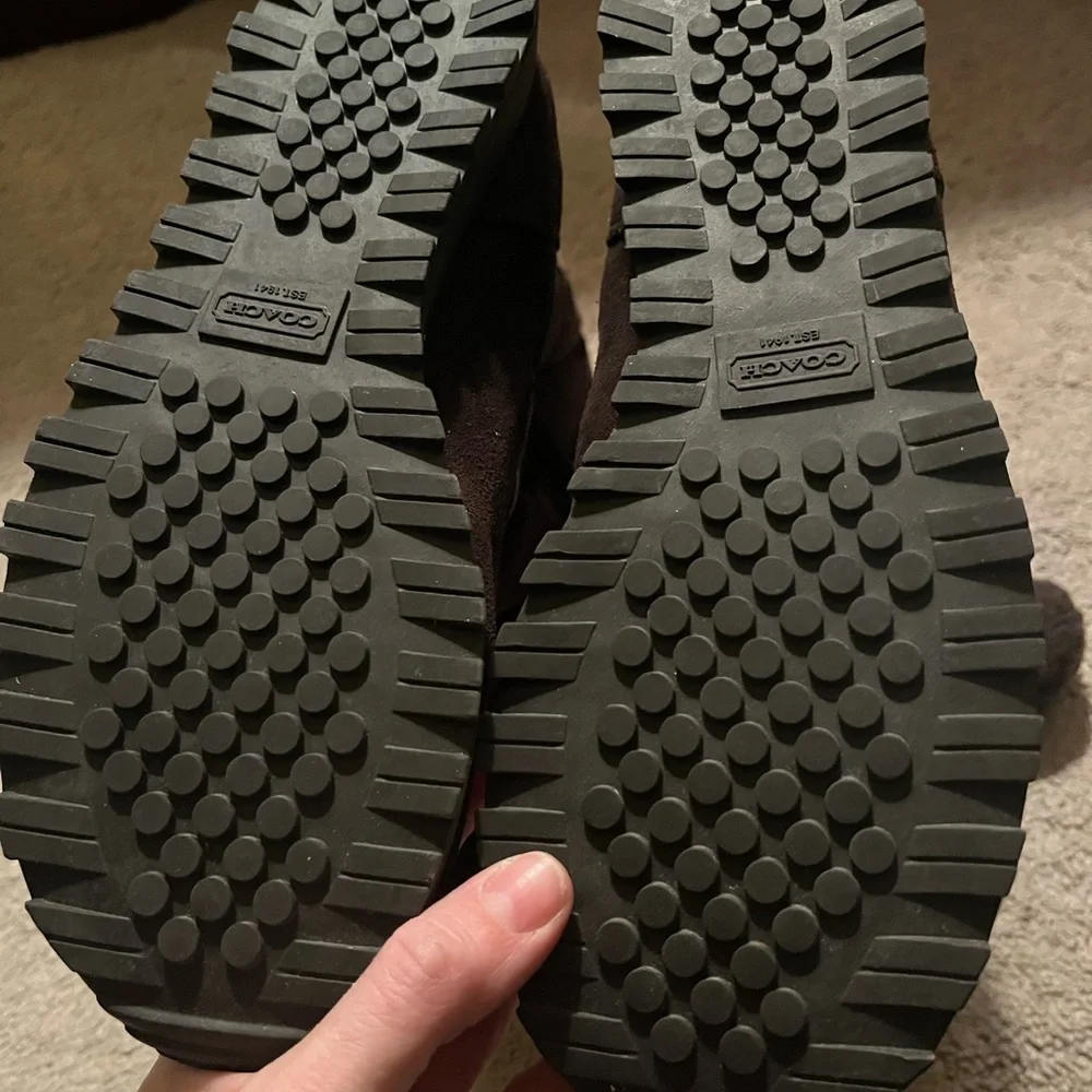 Coach Juniper Suede Boot Style A7311 brown. Size 7. - Picture 9 of 11